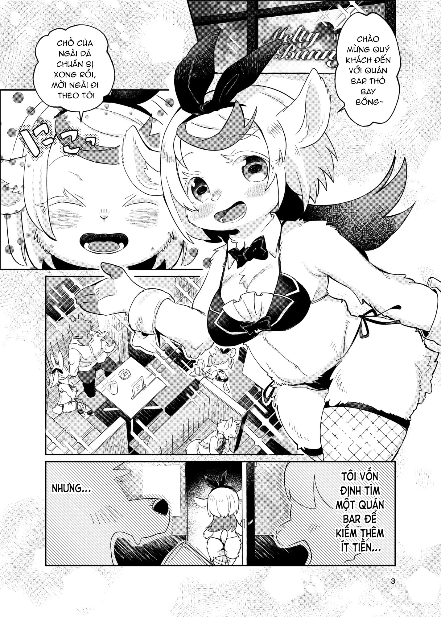 HentaiVN.net - Ảnh 3 - Chào mừng quý khách đến với quán bar Thỏ Bay Bổng - Chap 1