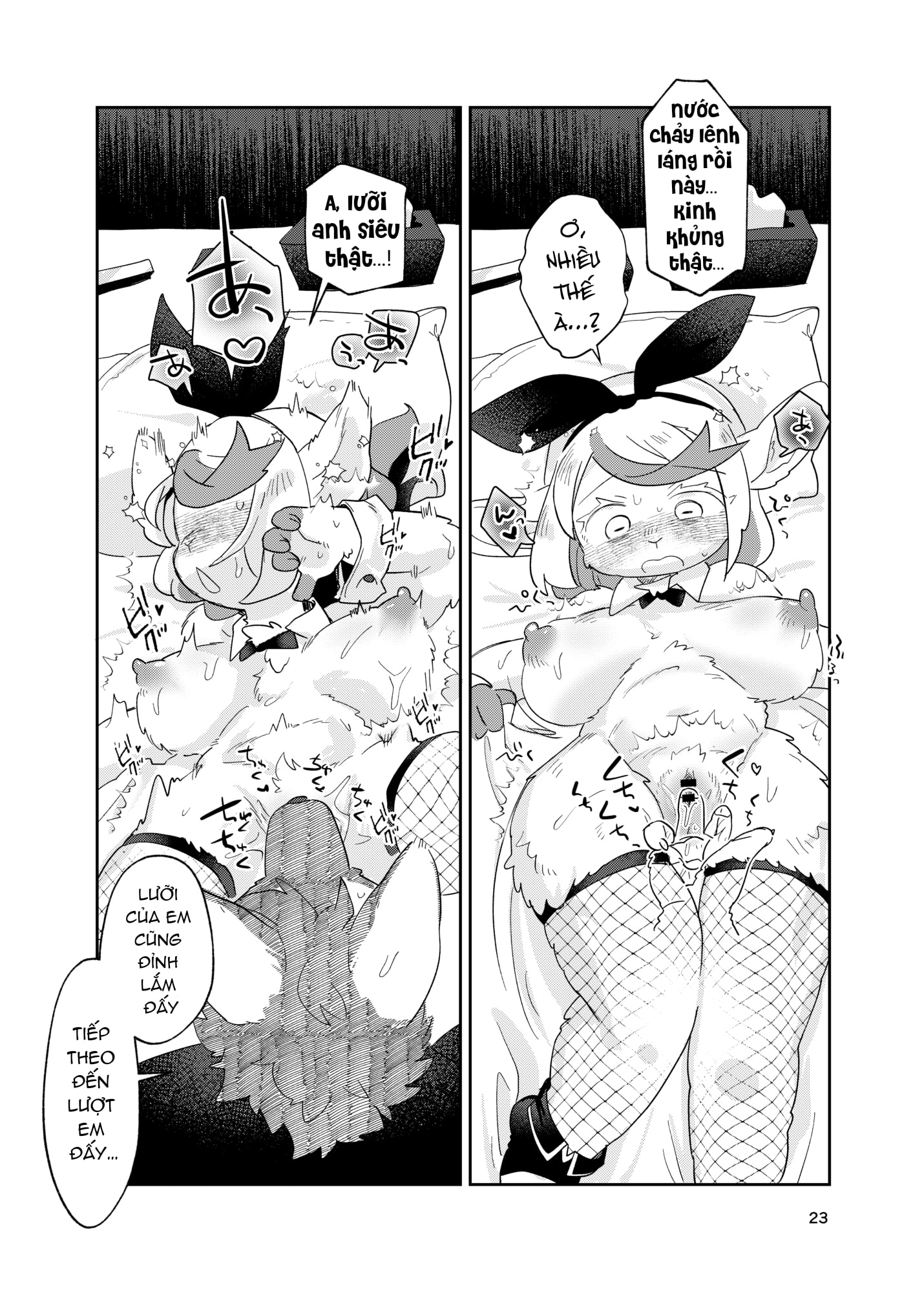 HentaiVN.net - Ảnh 23 - Chào mừng quý khách đến với quán bar Thỏ Bay Bổng - Chap 1
