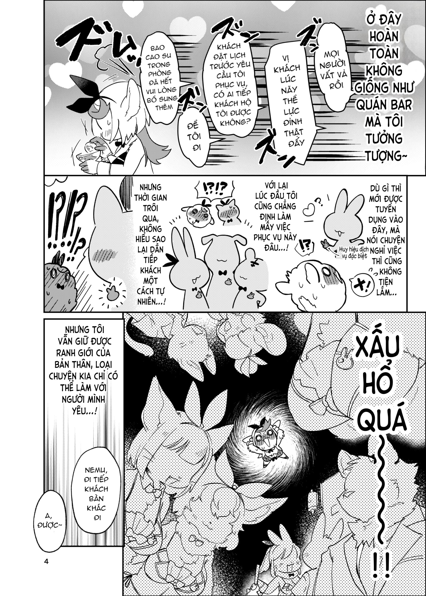 HentaiVN.net - Ảnh 4 - Chào mừng quý khách đến với quán bar Thỏ Bay Bổng - Chap 1