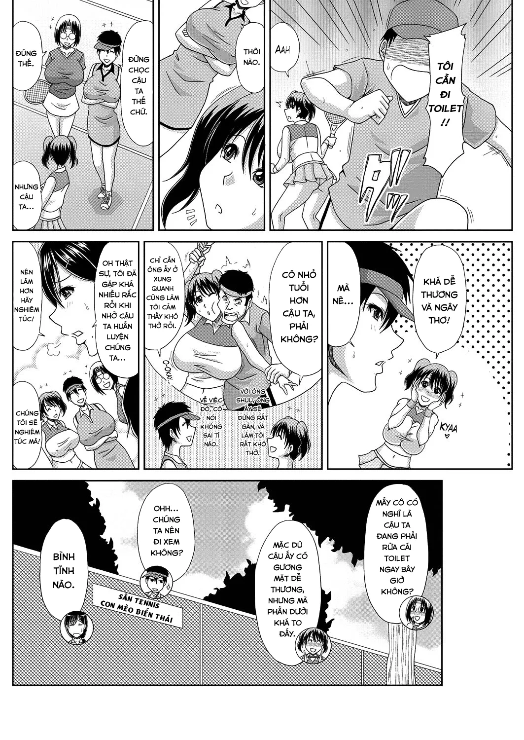 HentaiVN.net - Ảnh 9 - Tai nạn khi làm huấn luyện viên tennis [墜嫁OPテニス, Ochiru Yome OP Tennis] - Chap 1