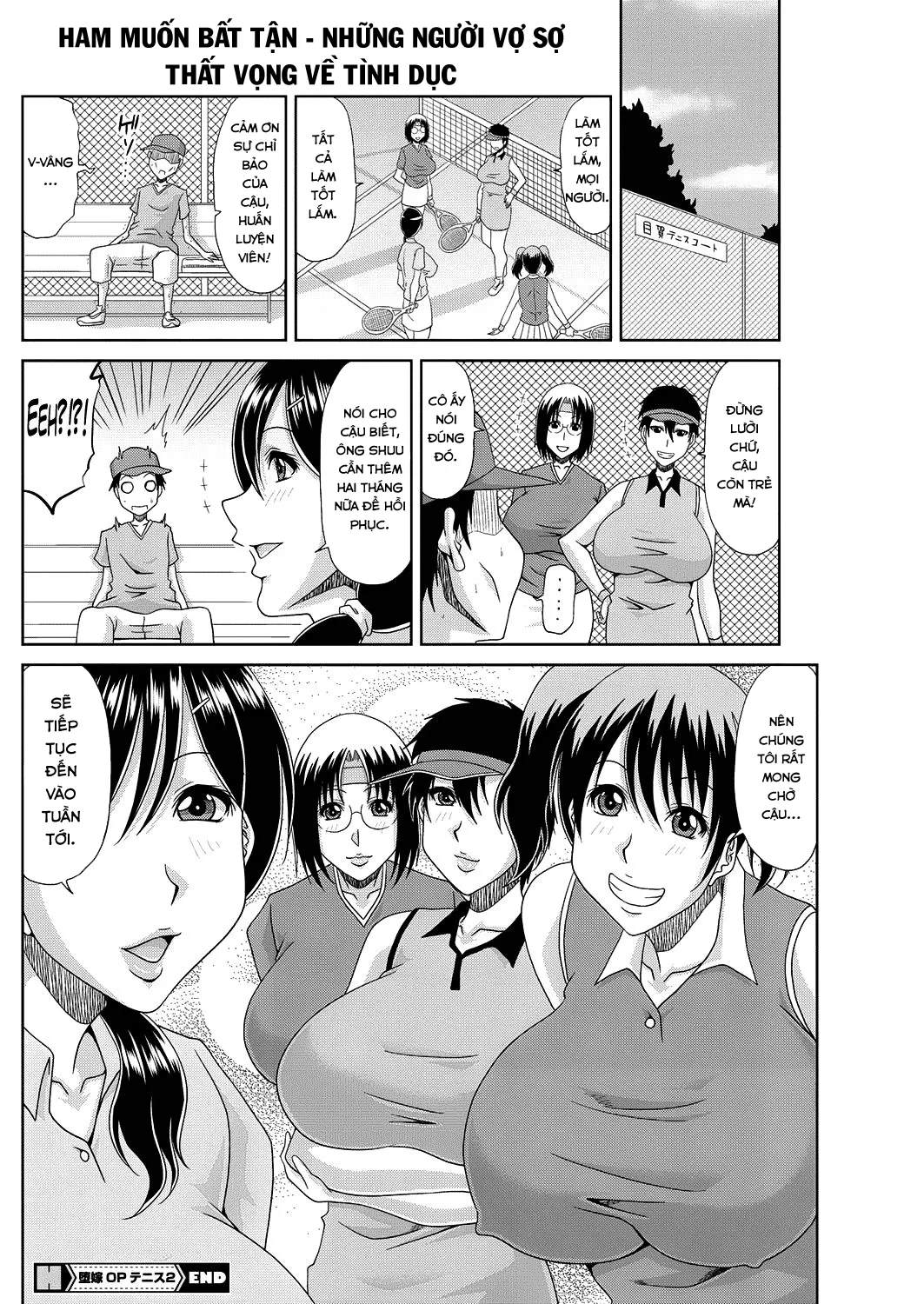 HentaiVN.net - Ảnh 21 - Tai nạn khi làm huấn luyện viên tennis [墜嫁OPテニス, Ochiru Yome OP Tennis] - Chap 2