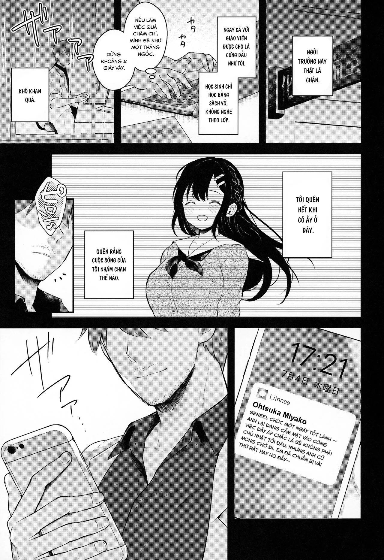 HentaiVN.net - Ảnh 3 - Tsuyu, Natsufuku, Apart nite - Chap 1