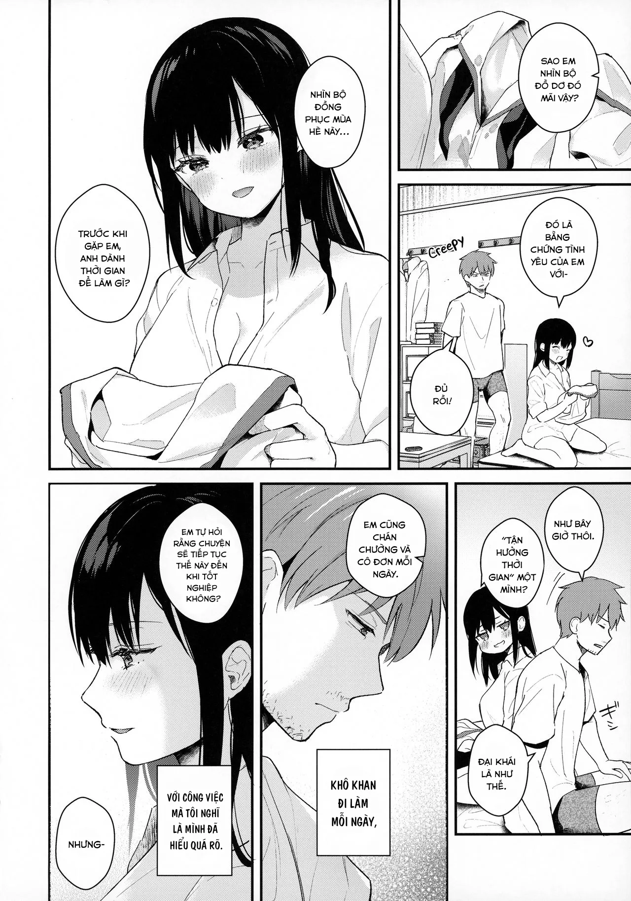 HentaiVN.net - Ảnh 34 - Tsuyu, Natsufuku, Apart nite - Chap 1