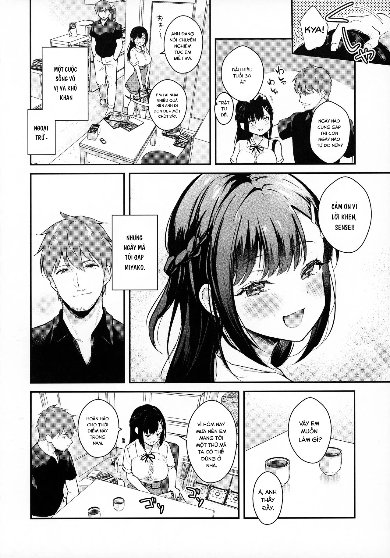 HentaiVN.net - Ảnh 6 - Tsuyu, Natsufuku, Apart nite - Chap 1