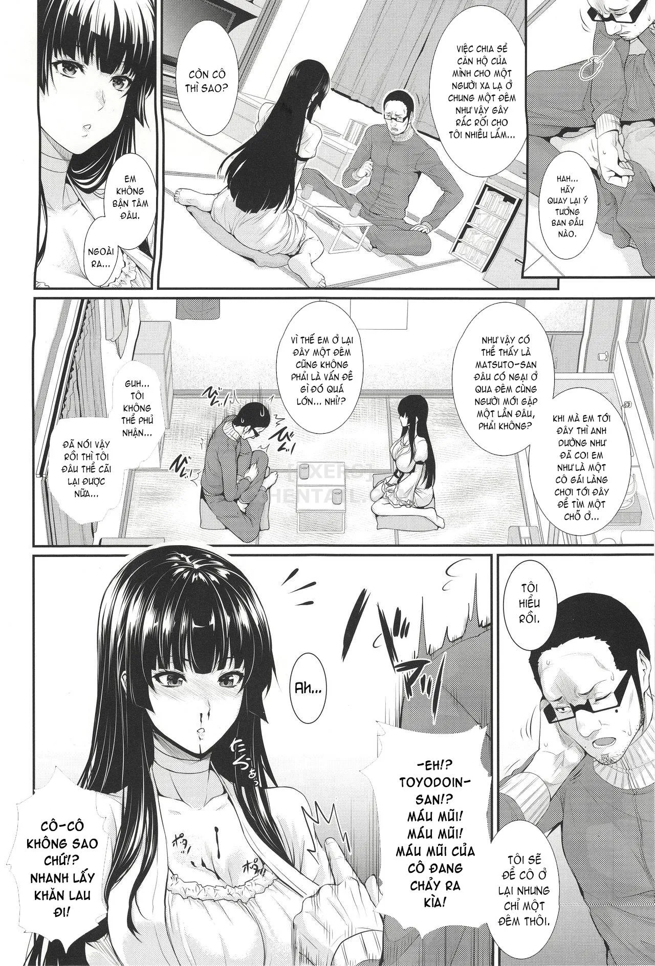 HentaiVN.net - Ảnh 7 - Yonjyouhan X Monogatari - Chap 1