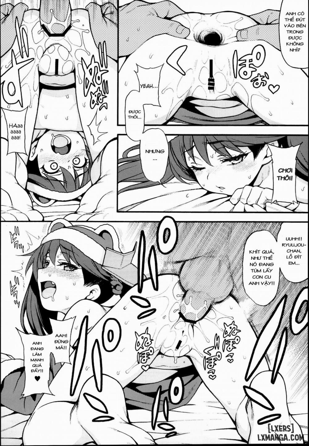 HentaiVN.net - Ảnh 13 - Anh chàng may mắn trong đêm giáng sinh [Ryuujou-chan ga Yattekita] - Chap 1