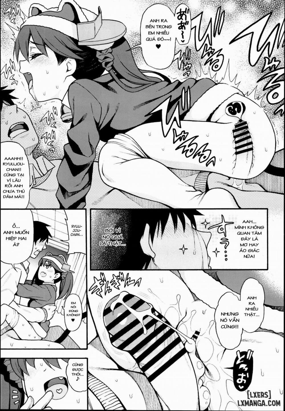 HentaiVN.net - Ảnh 10 - Anh chàng may mắn trong đêm giáng sinh [Ryuujou-chan ga Yattekita] - Chap 1