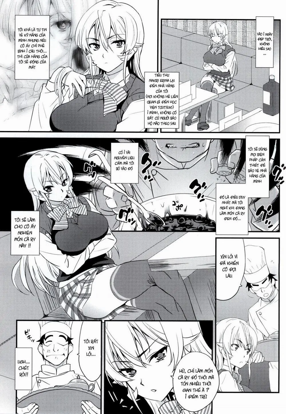 HentaiVN.net - Ảnh 3 - Erina-sama ni Tokusei Kuroi Curry o Gochisou shita Kekka (Shokugeki no Soma) - Chap 1