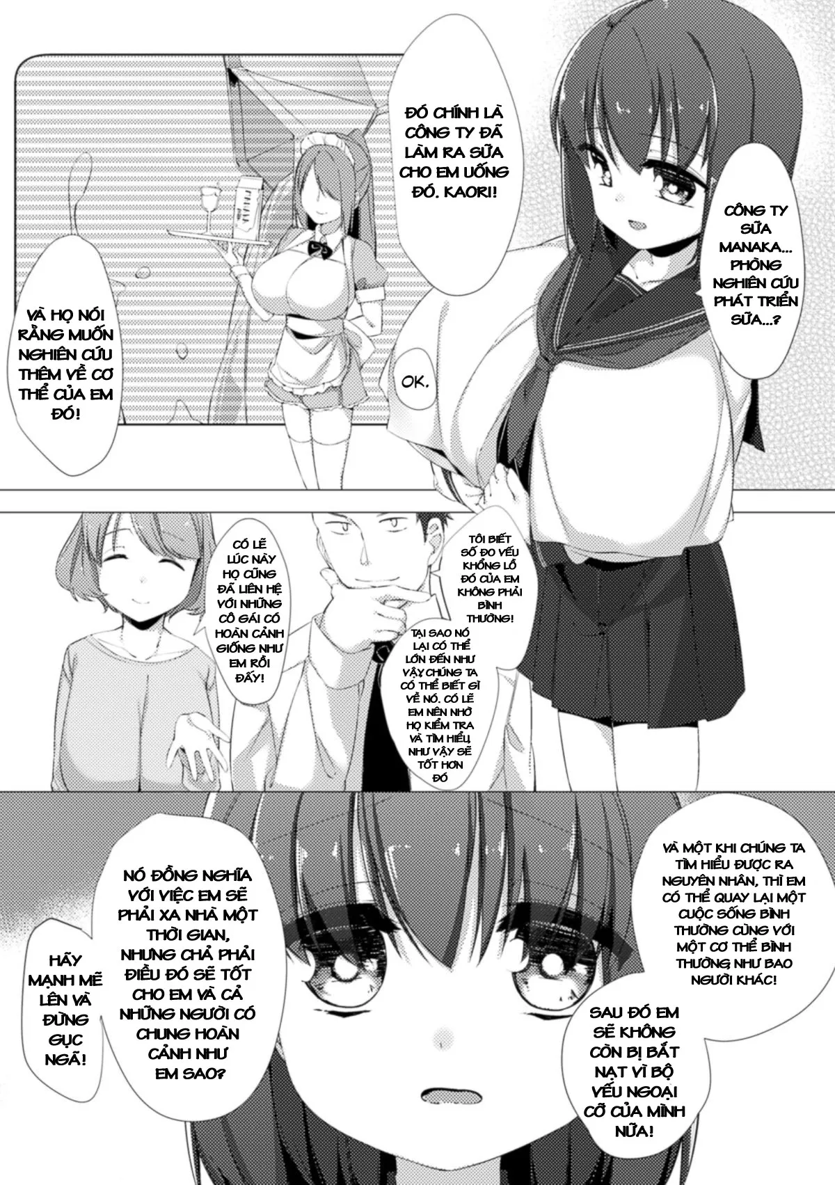 HentaiVN.net - Ảnh 4 - Nyuugyuu Shoujo Kaori [Dairy Cow Girl Kaori] - Chap 1