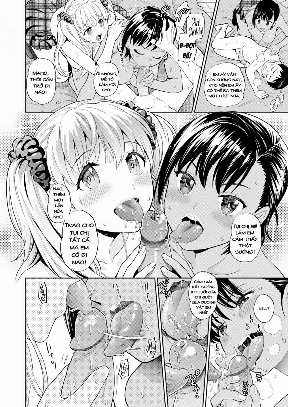 HentaiVN.net - Ảnh 16 - Virgin Little Brother & 3 Sluts - Chap 1
