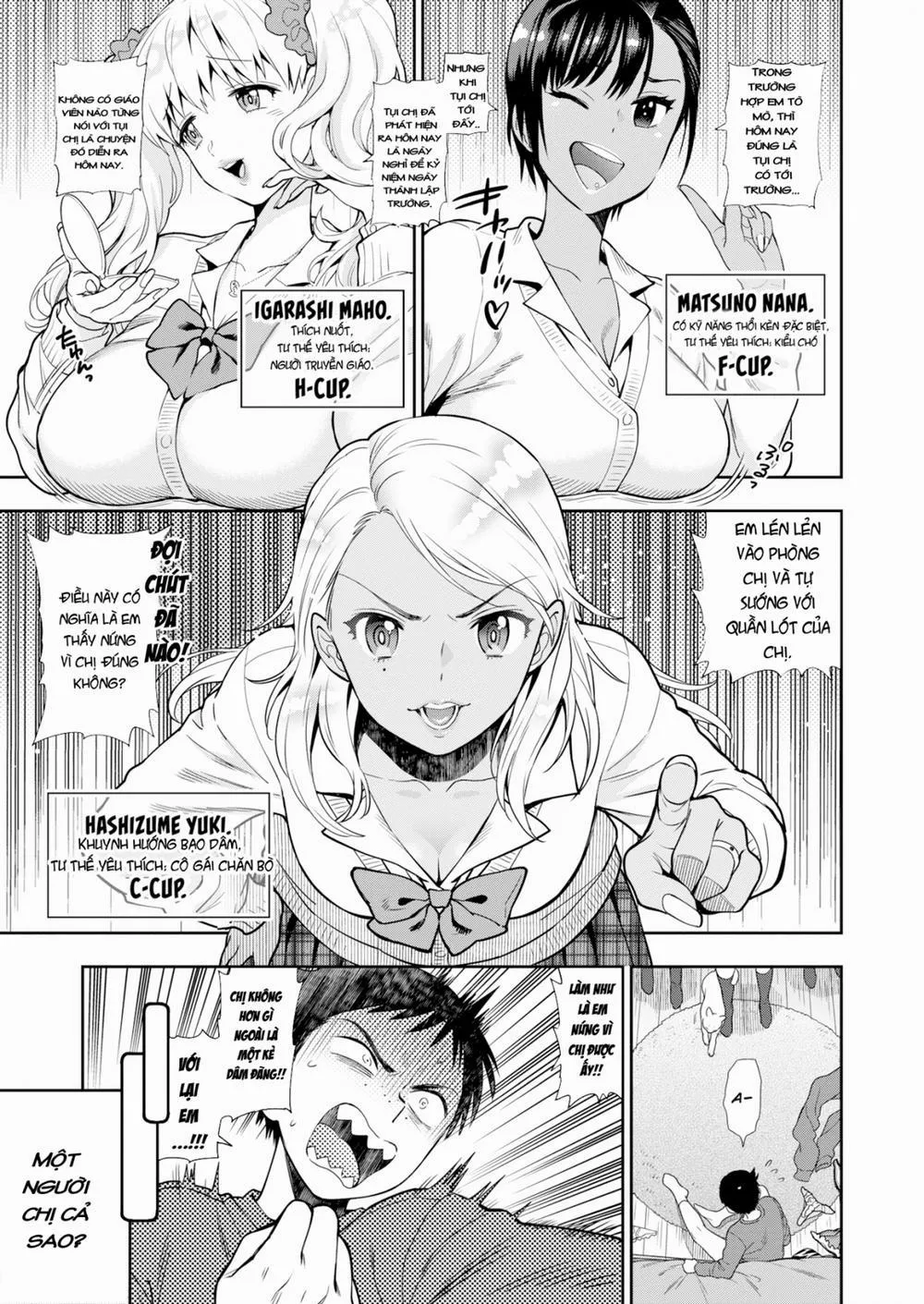 HentaiVN.net - Ảnh 3 - Virgin Little Brother & 3 Sluts - Chap 1