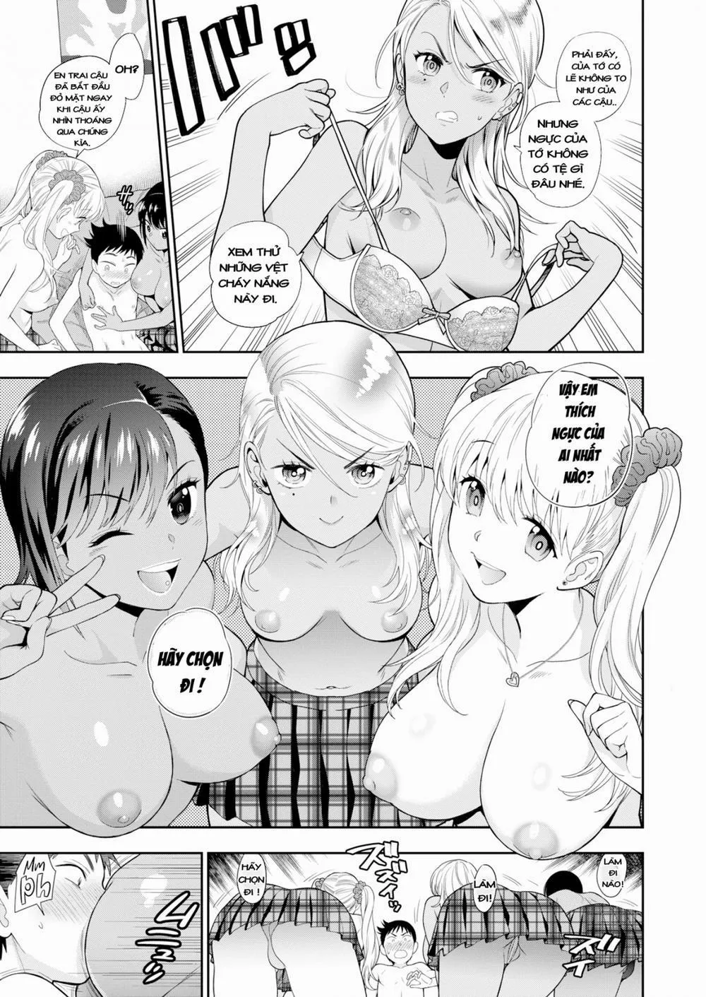 HentaiVN.net - Ảnh 9 - Virgin Little Brother & 3 Sluts - Chap 1