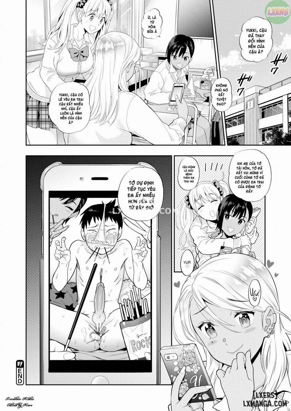 HentaiVN.net - Ảnh 26 - Virgin Little Brother & 3 Sluts - Chap 2