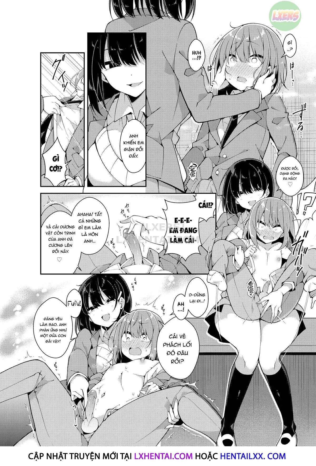 HentaiVN.net - Ảnh 9 - Huge Kouhai X Tiny Senpai - Chap 1