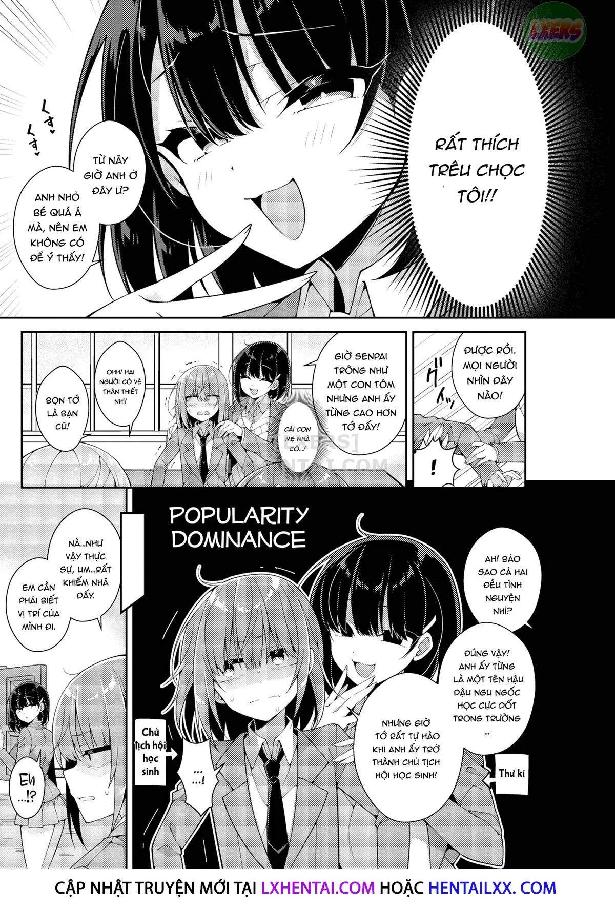 HentaiVN.net - Ảnh 4 - Huge Kouhai X Tiny Senpai - Chap 1