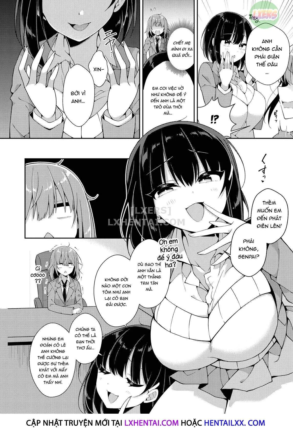 HentaiVN.net - Ảnh 5 - Huge Kouhai X Tiny Senpai - Chap 1