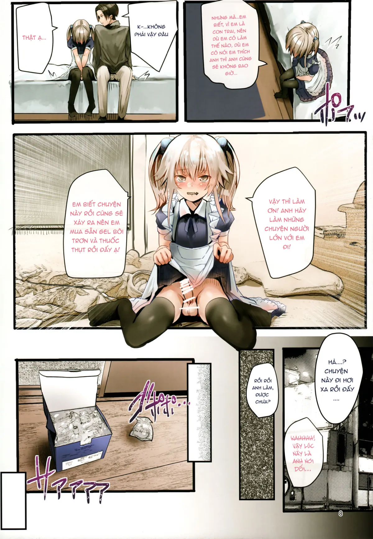 HentaiVN.net - Ảnh 8 - Bukatsudo no kohai wa otokonoko - Chap 1