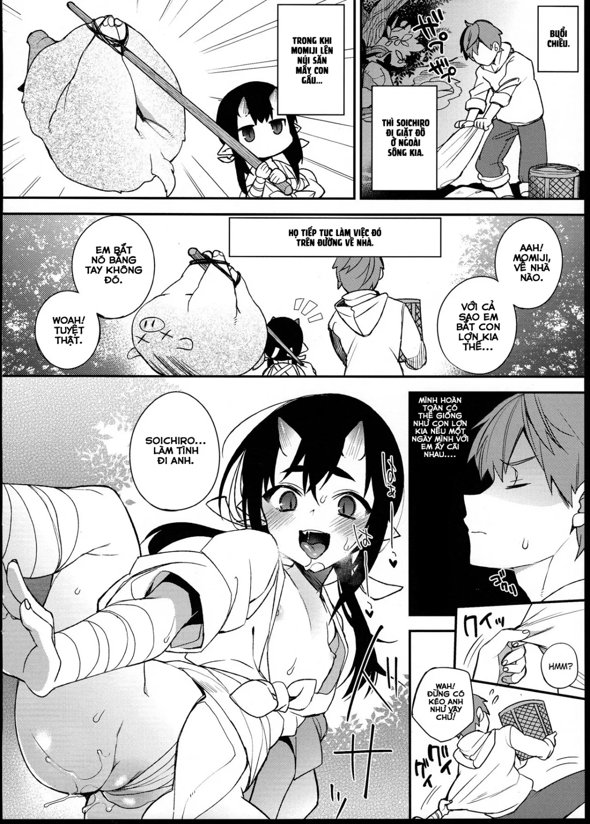 HentaiVN.net - Ảnh 5 - Thiếu nữ Oni dâm đãng - Chap 1