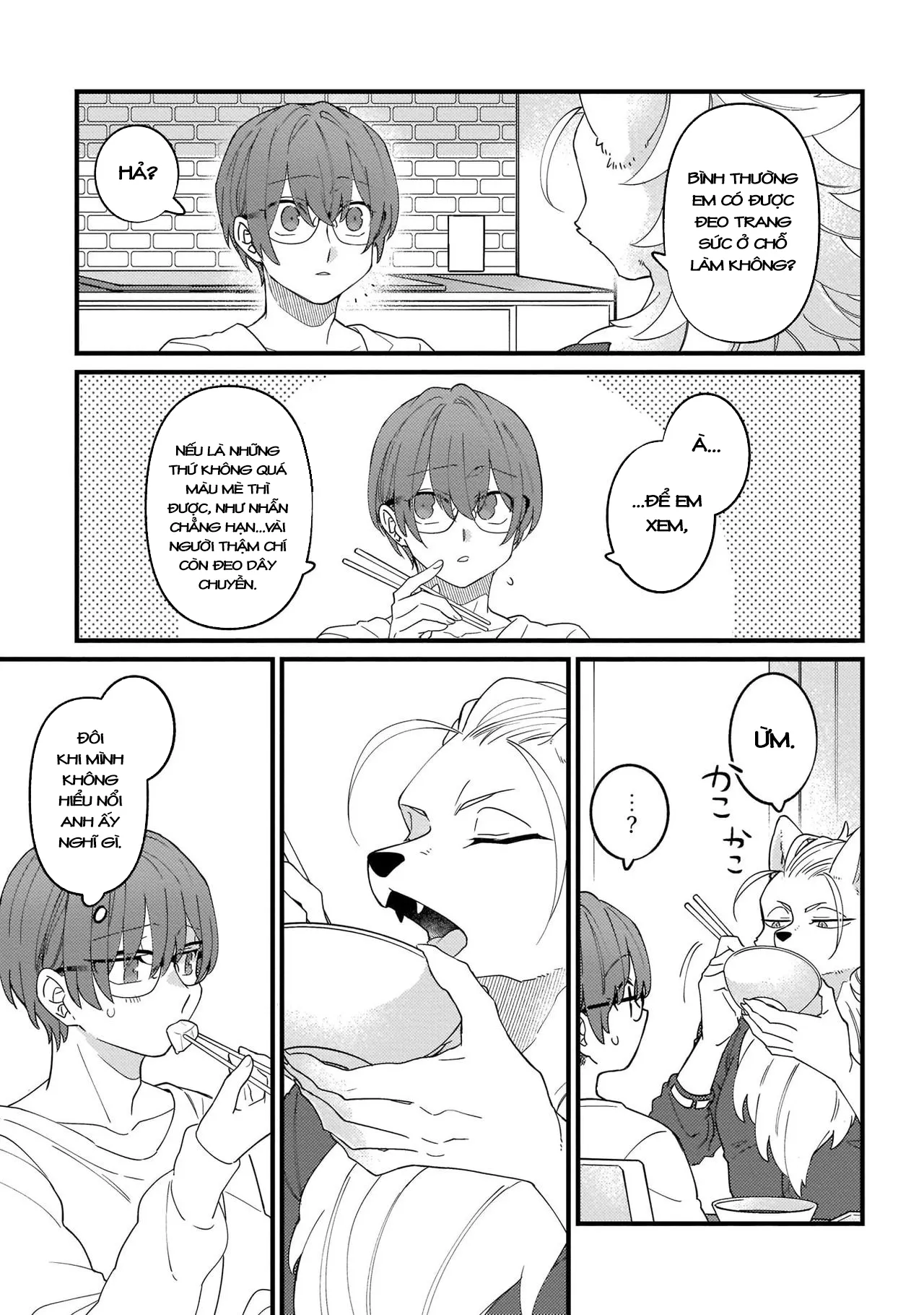HentaiVN.net - Ảnh 8 - Trở thành gia đình với thú nhân [High Spec na Juujin ni Otosaremashita] - Chap 2