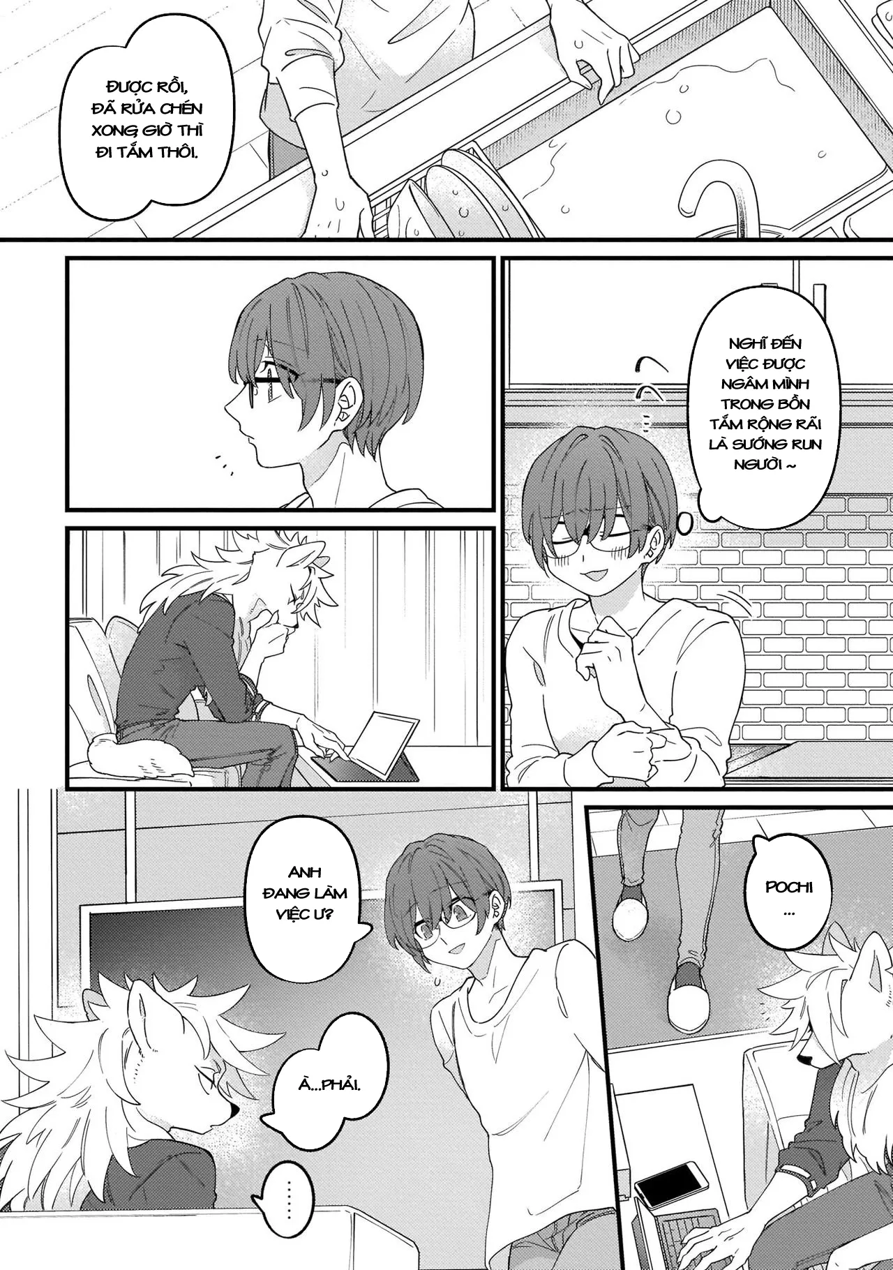 HentaiVN.net - Ảnh 9 - Trở thành gia đình với thú nhân [High Spec na Juujin ni Otosaremashita] - Chap 2