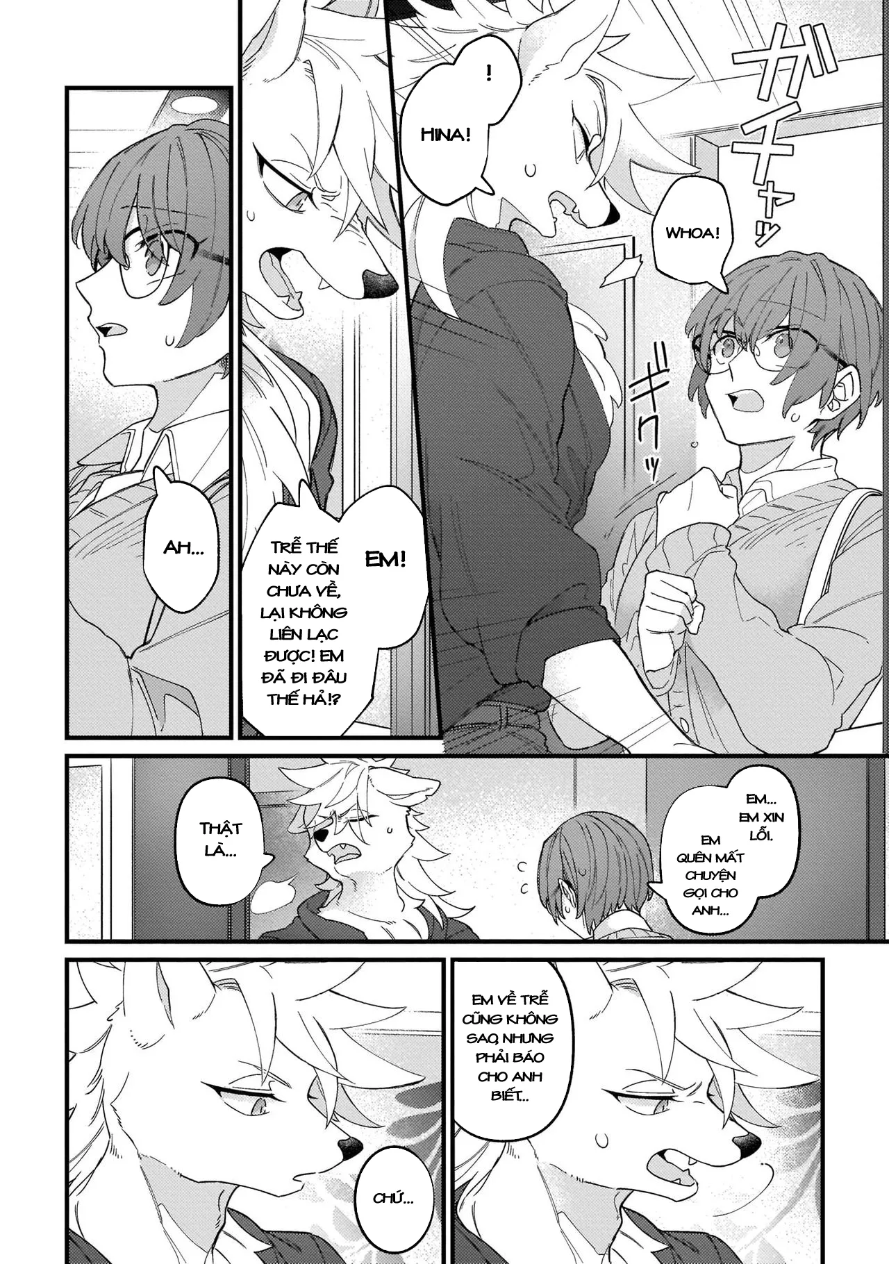 HentaiVN.net - Ảnh 7 - Trở thành gia đình với thú nhân [High Spec na Juujin ni Otosaremashita] - Chap 3