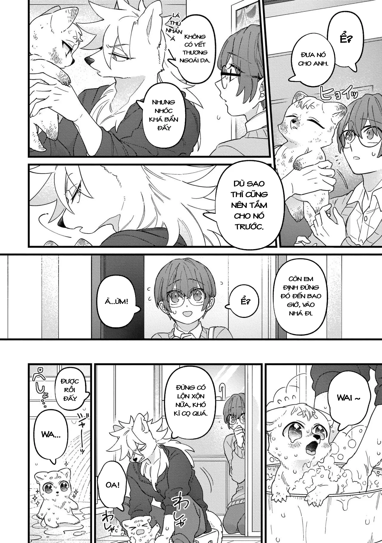 HentaiVN.net - Ảnh 9 - Trở thành gia đình với thú nhân [High Spec na Juujin ni Otosaremashita] - Chap 3