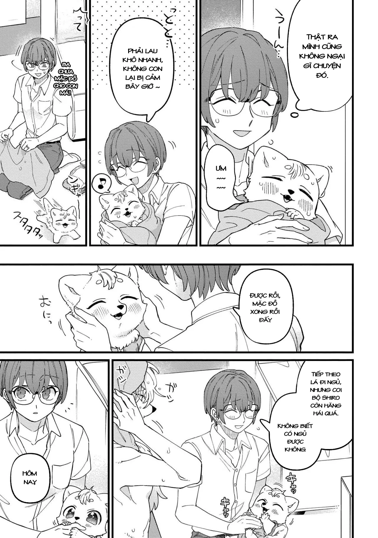 HentaiVN.net - Ảnh 10 - Trở thành gia đình với thú nhân [High Spec na Juujin ni Otosaremashita] - Chap 5