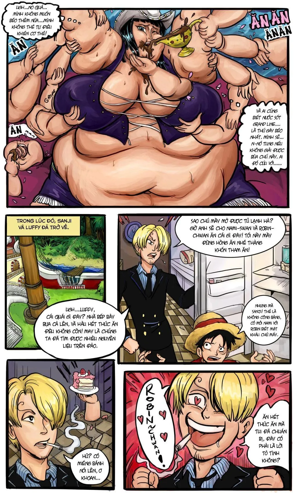 HentaiVN.net - Ảnh 15 - Lời nguyền ăn mặn (One Piece) [Miss Eat All Sundaes] - Chap 1
