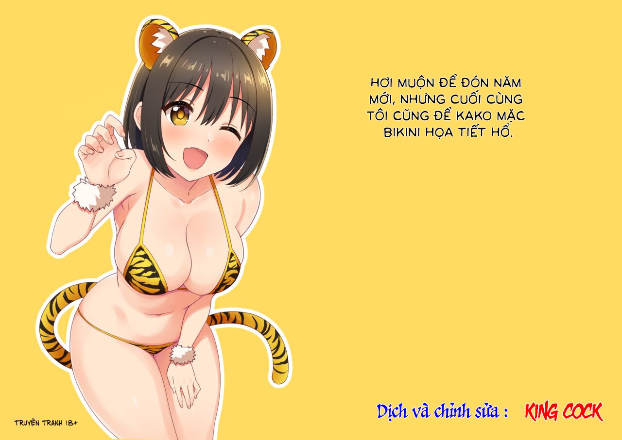 HentaiVN.net - Ảnh 2 - Dù muộn nhưng tôi vẫn để kako mặc bikini họa tiết hổ - Chap 1