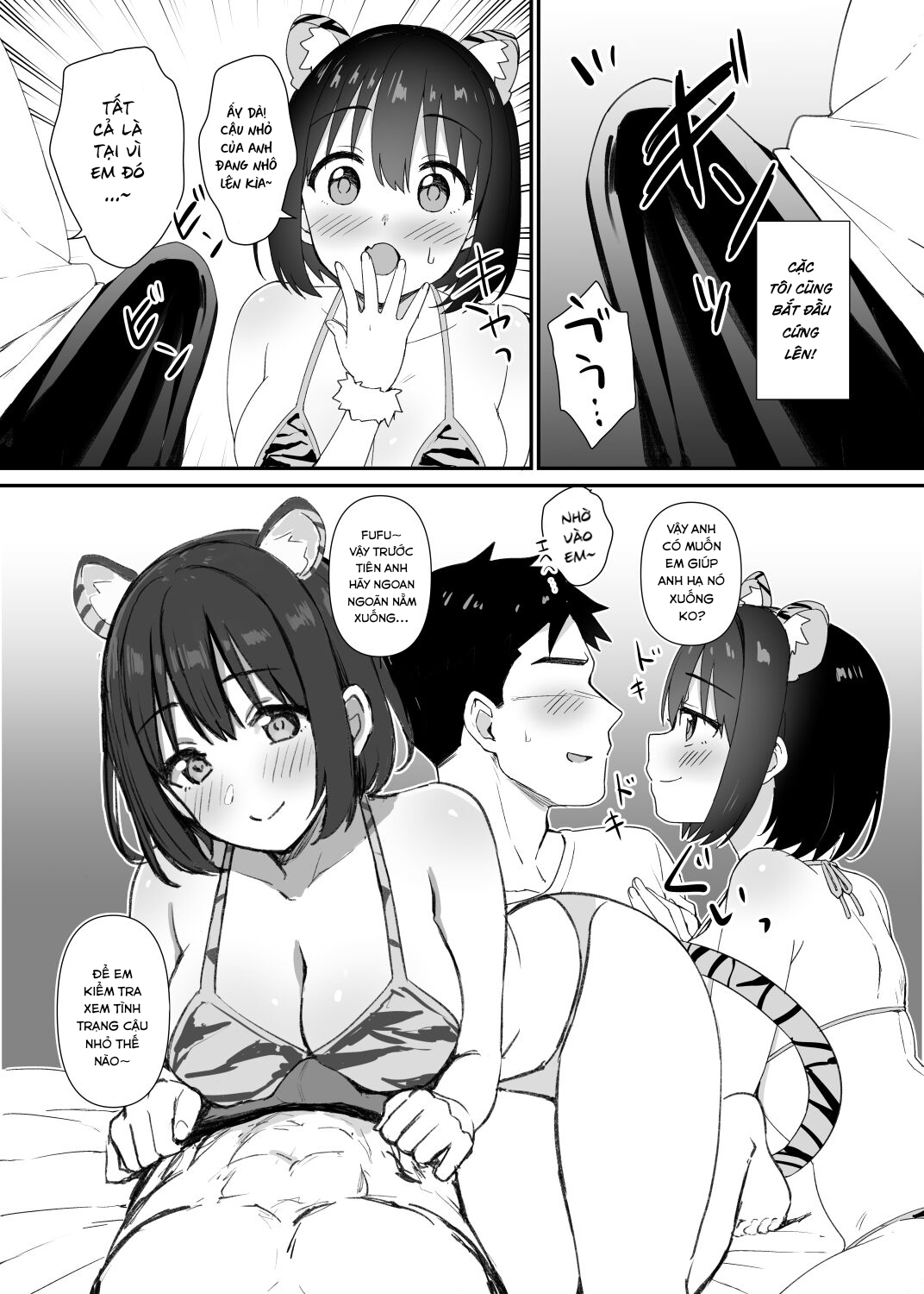 HentaiVN.net - Ảnh 6 - Dù muộn nhưng tôi vẫn để kako mặc bikini họa tiết hổ - Chap 1