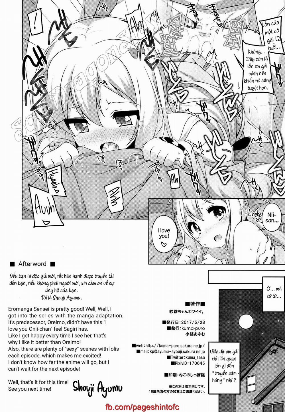 HentaiVN.net - Ảnh 9 - Sagiri-Chan Is Cute. (Eromanga Sensei) [Sagiri-Chan Kawaii.] - Chap 1