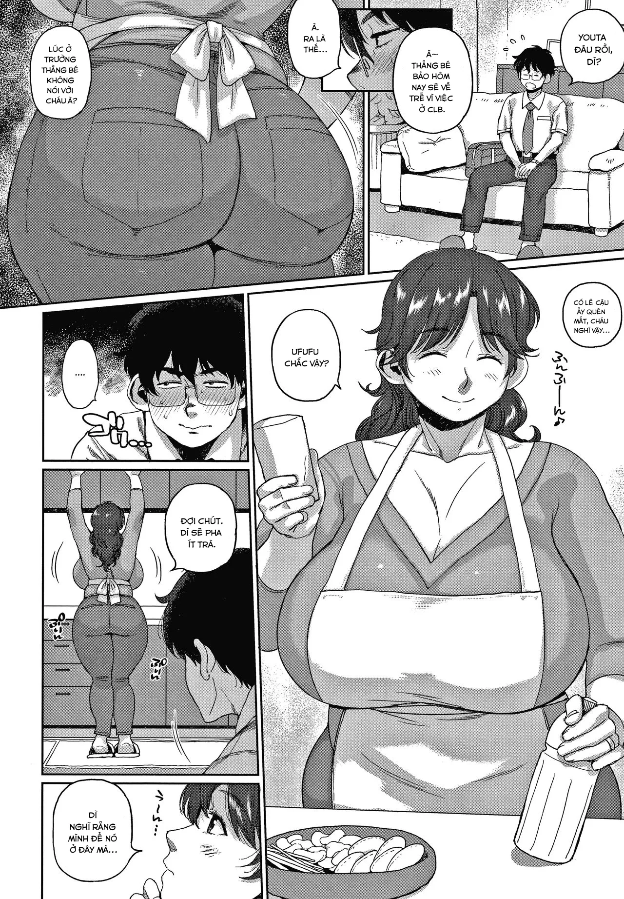 HentaiVN.net - Ảnh 3 - All-You-Can-Eat Feat. Friend's Mom's Meat [Tomohaha Nikushoku Baikingu] - Chap 2