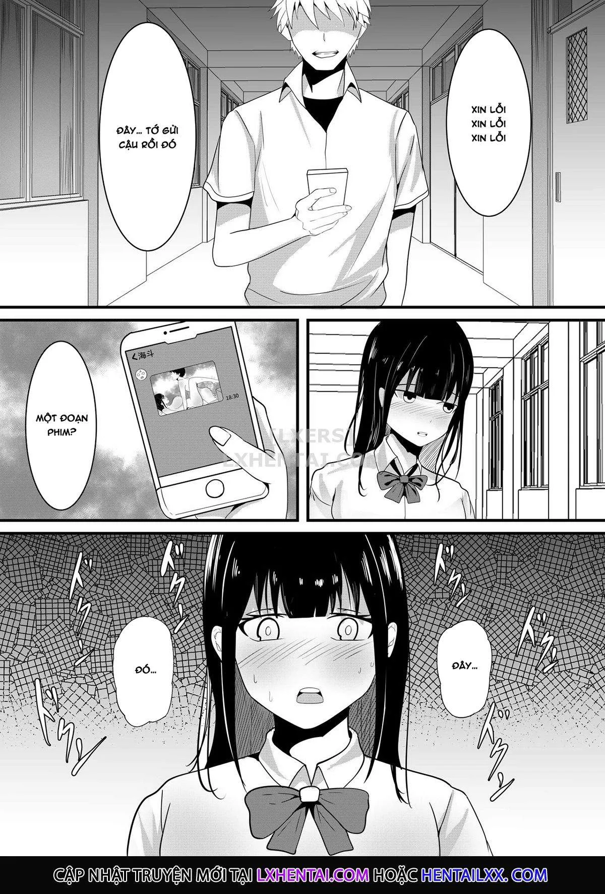 HentaiVN.net - Ảnh 17 - Tousatsu Douga de Kyouhaku sarete Boku no Shinyuu ni Nando mo Okasareru Kanojo - Chap 1