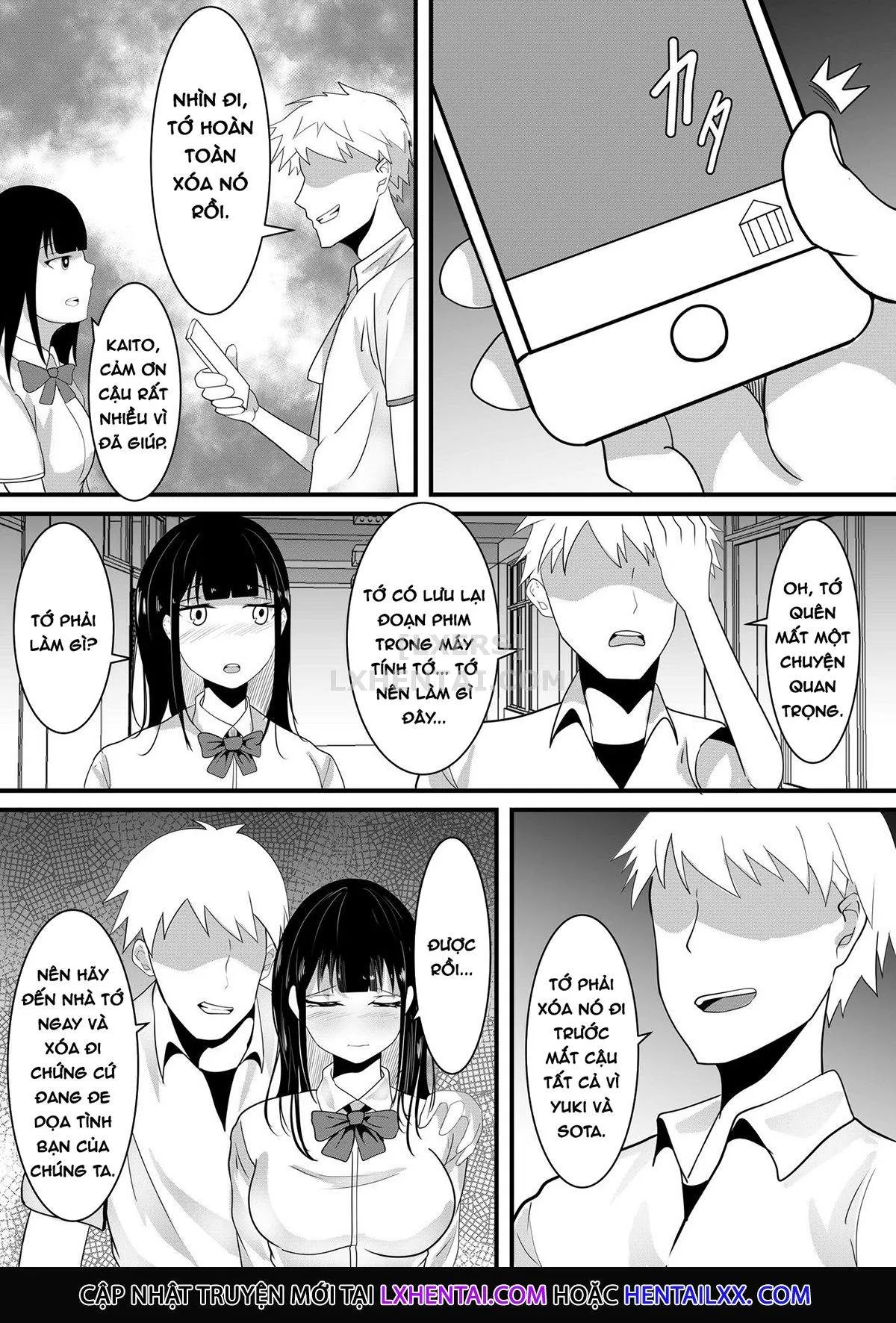 HentaiVN.net - Ảnh 20 - Tousatsu Douga de Kyouhaku sarete Boku no Shinyuu ni Nando mo Okasareru Kanojo - Chap 1