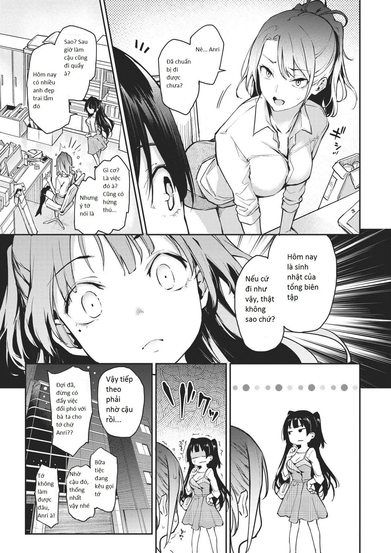 HentaiVN.net - Ảnh 6 - Shouwaru Henshuu Azato-san [Anri - Cô biên tập viên xấu tính] - Chap 1