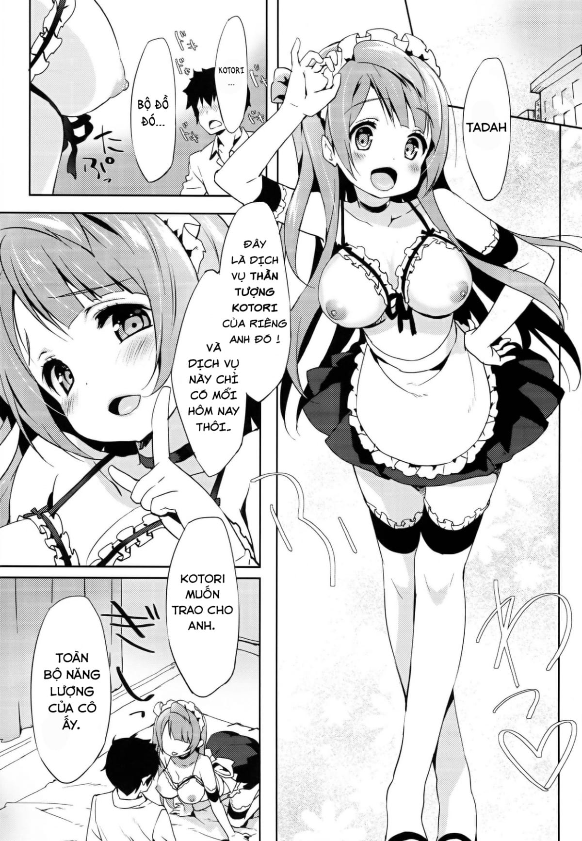 HentaiVN.net - Ảnh 3 - Dịch Vụ Đặc Biệt Của Kotori (Love Live!) [Kotori Service (Love Live!)] - Chap 1