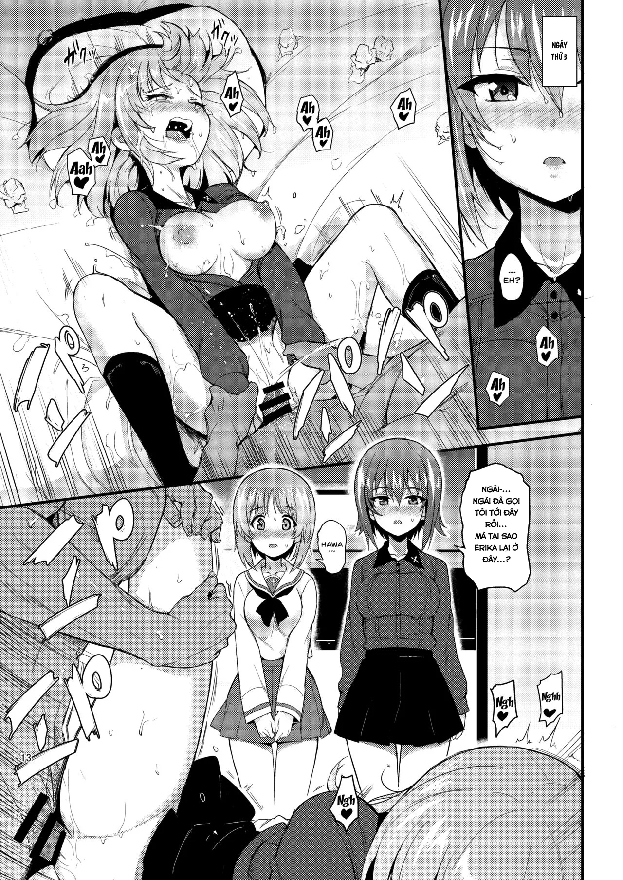 HentaiVN.net - Ảnh 12 - Nishizumi Shimai Ryoujoku 2 [Nishizumi Sisters Sexual Assault 2] - Chap 1