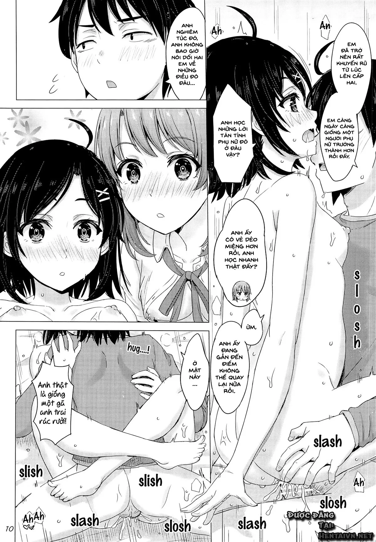 HentaiVN.net - Ảnh 10 - Ore no Kouhai to Imouto ga Neoki ni Osotte Kuru. - Chap 1