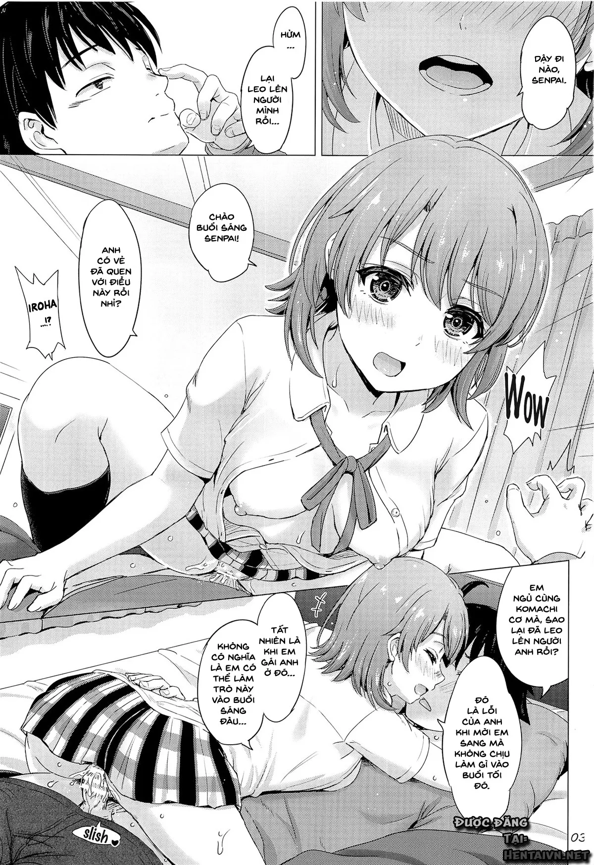 HentaiVN.net - Ảnh 3 - Ore no Kouhai to Imouto ga Neoki ni Osotte Kuru. - Chap 1