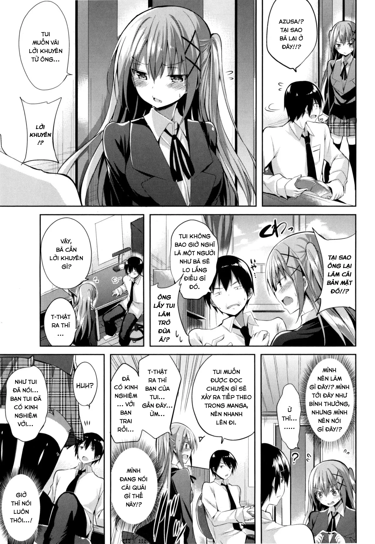 HentaiVN.net - Ảnh 4 - Em muốn là người đầu tiên của anh! [Hajimete ga Ii no!, I Want to be Your First! (Junjou Love Punch), はじめてがいいの! (純情ラブパンチ)] - Chap 1