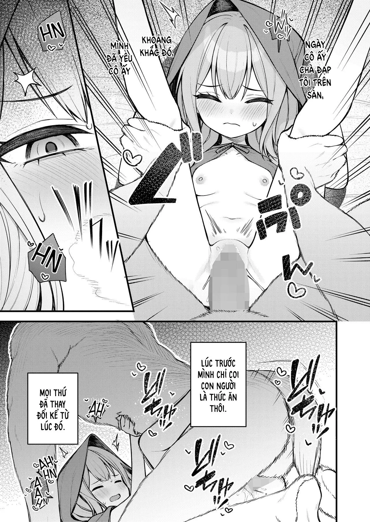 HentaiVN.net - Ảnh 13 - Cô bé quàng khăn đỏ và con sói bất tử [Akazukin to Fujimi no Ookami-san Zenpen ; Little Red Riding Hood and the Immortal Wolf] - Chap 1