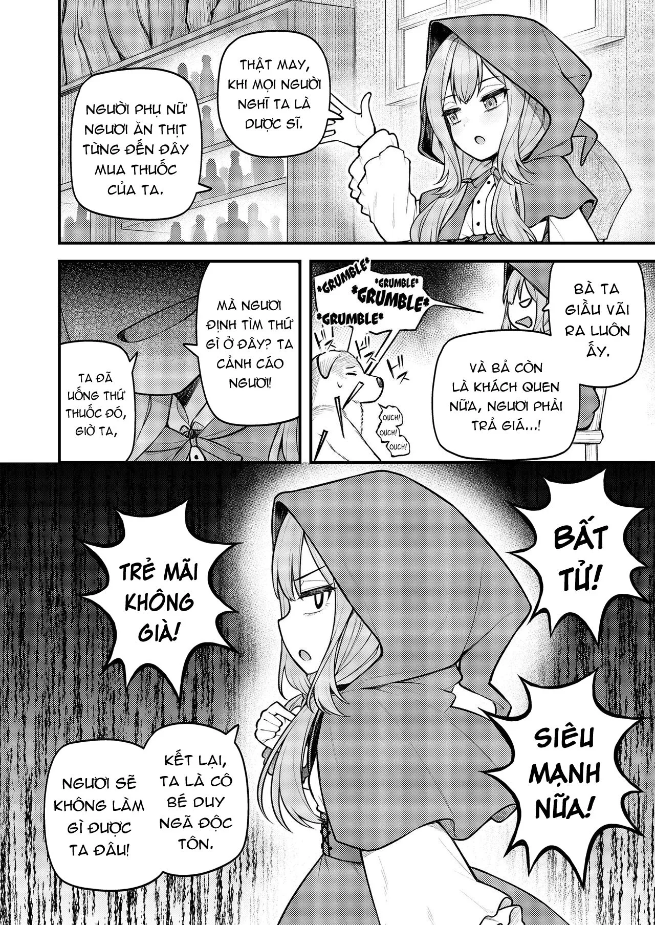HentaiVN.net - Ảnh 4 - Cô bé quàng khăn đỏ và con sói bất tử [Akazukin to Fujimi no Ookami-san Zenpen ; Little Red Riding Hood and the Immortal Wolf] - Chap 1