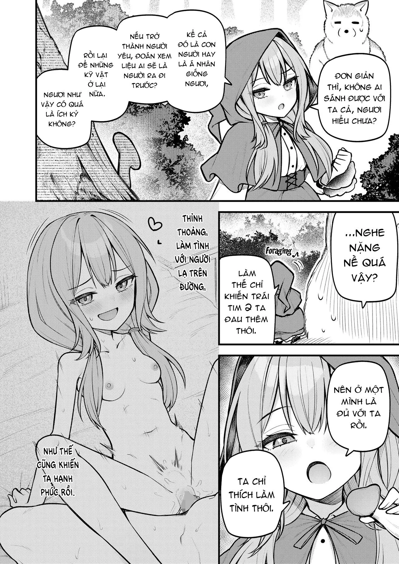 HentaiVN.net - Ảnh 6 - Cô bé quàng khăn đỏ và con sói bất tử [Akazukin to Fujimi no Ookami-san Zenpen ; Little Red Riding Hood and the Immortal Wolf] - Chap 1