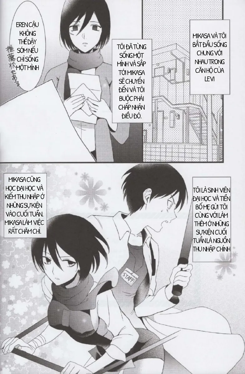 HentaiVN.net - Ảnh 3 - EreMika Yojouhan [[ポリたべ。 (知萩ごまめ)] エレミカ四畳半 (進撃の巨人), [Poritabe. (Shirihagi Gomame)] EreMika Yojouhan (Shingeki no Kyojin)] - Chap 2