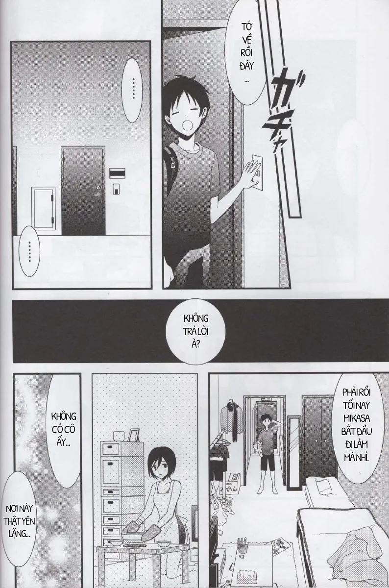 HentaiVN.net - Ảnh 5 - EreMika Yojouhan [[ポリたべ。 (知萩ごまめ)] エレミカ四畳半 (進撃の巨人), [Poritabe. (Shirihagi Gomame)] EreMika Yojouhan (Shingeki no Kyojin)] - Chap 2