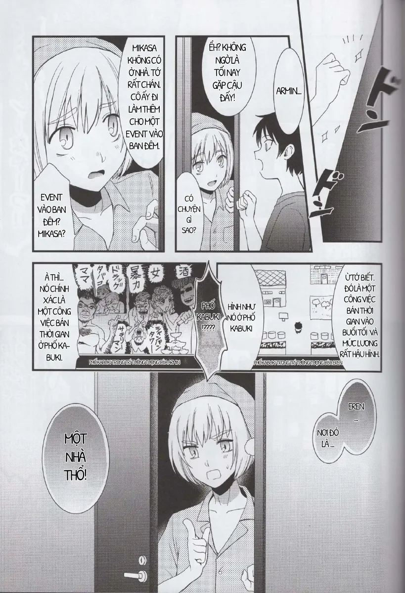 HentaiVN.net - Ảnh 6 - EreMika Yojouhan [[ポリたべ。 (知萩ごまめ)] エレミカ四畳半 (進撃の巨人), [Poritabe. (Shirihagi Gomame)] EreMika Yojouhan (Shingeki no Kyojin)] - Chap 2