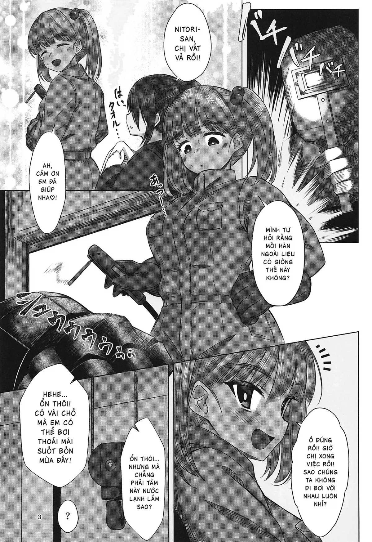 HentaiVN.net - Ảnh 3 - Hiyake Nitori no Shota-kun ~Mizugi Ecchi Hen~ - Chap 1