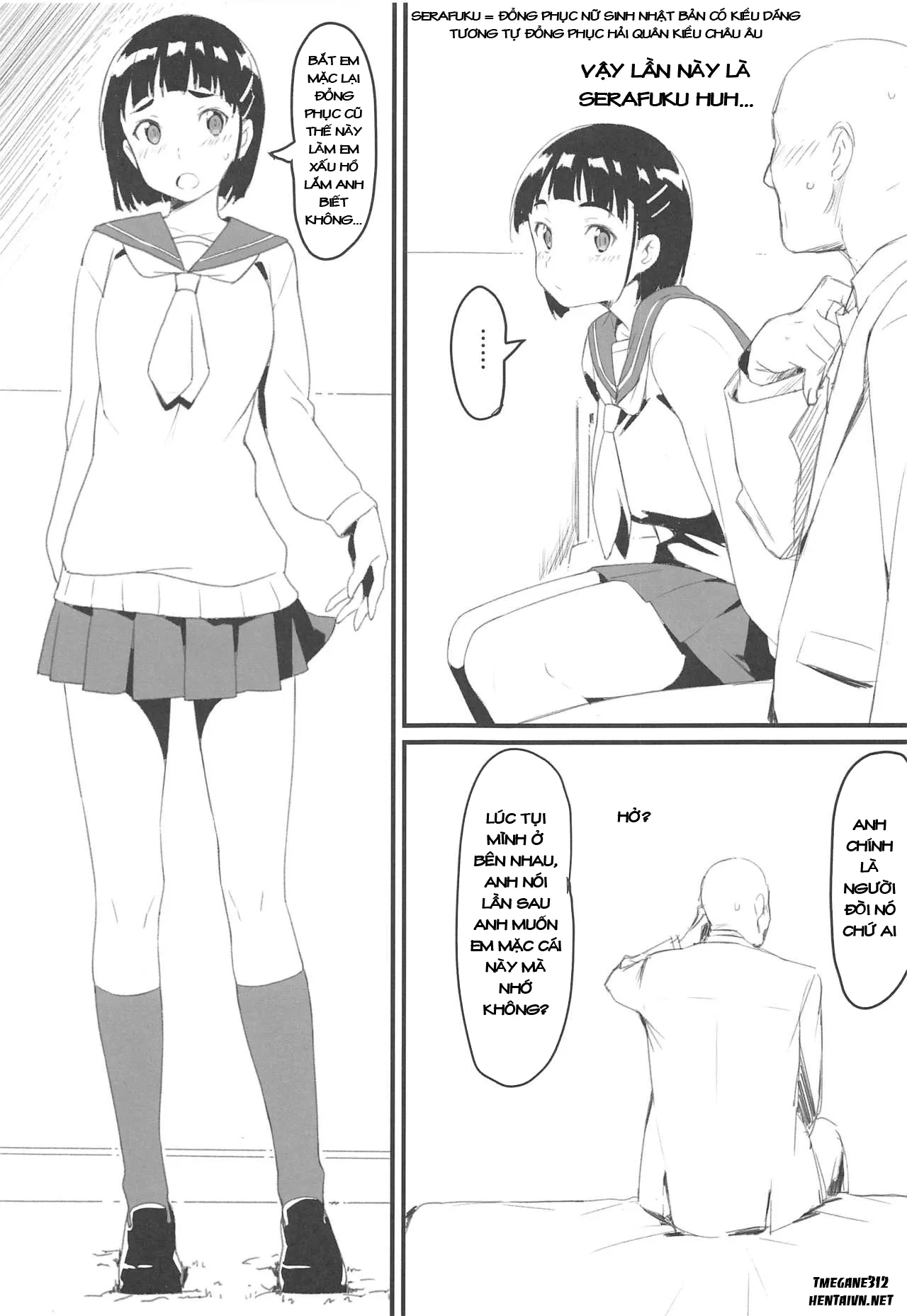 HentaiVN.net - Ảnh 3 - Suguha và ông chú đẹp zai~ [Suguha to Oji-san, Oji-san's visit to Suguha's bedroom] - Chap 1
