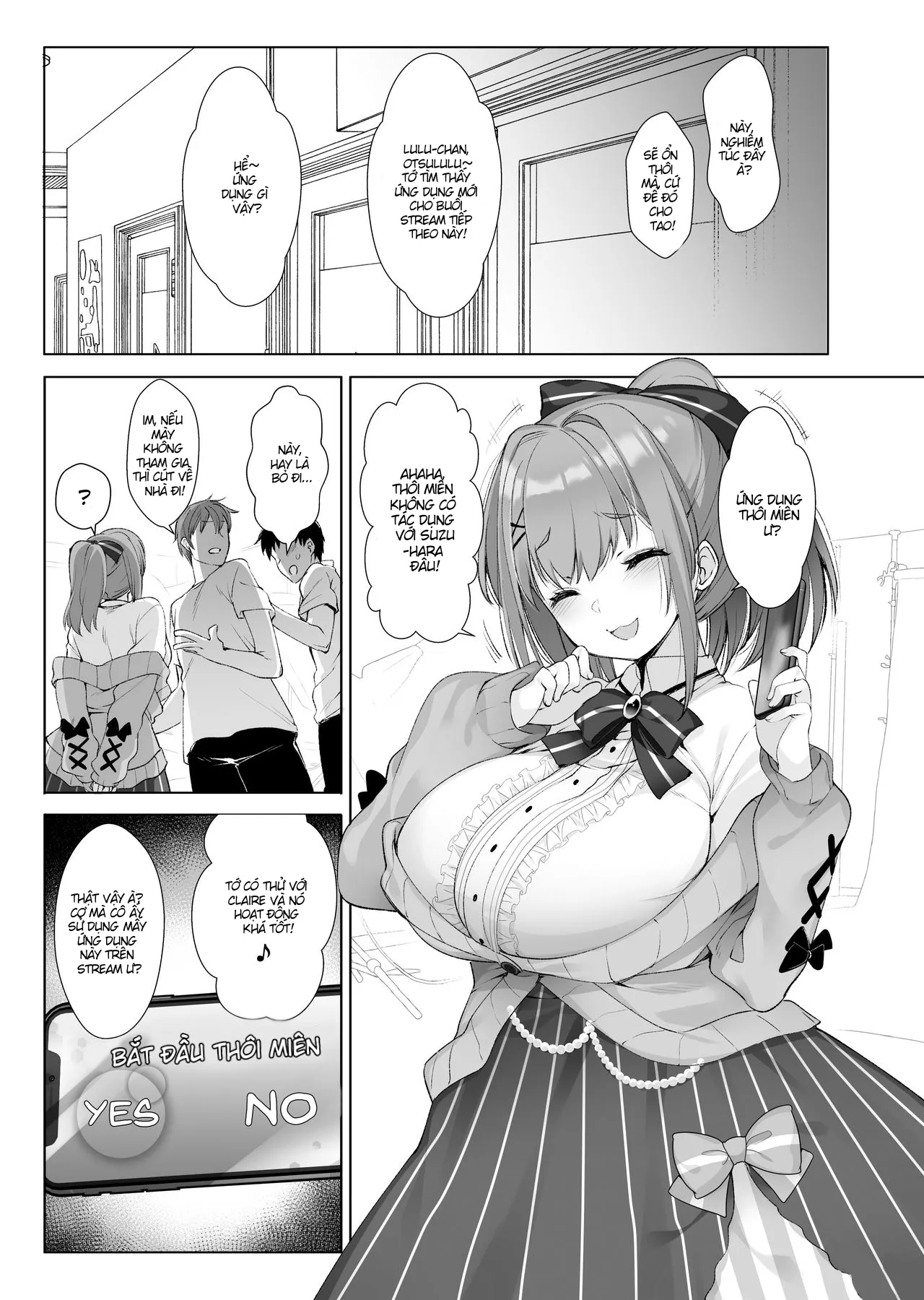 HentaiVN.net - Ảnh 4 - Suzuhara Lulu và ứng dụng bí ẩn [Suzuhara Lulu to Himitsu no Saimin Appli] - Chap 1