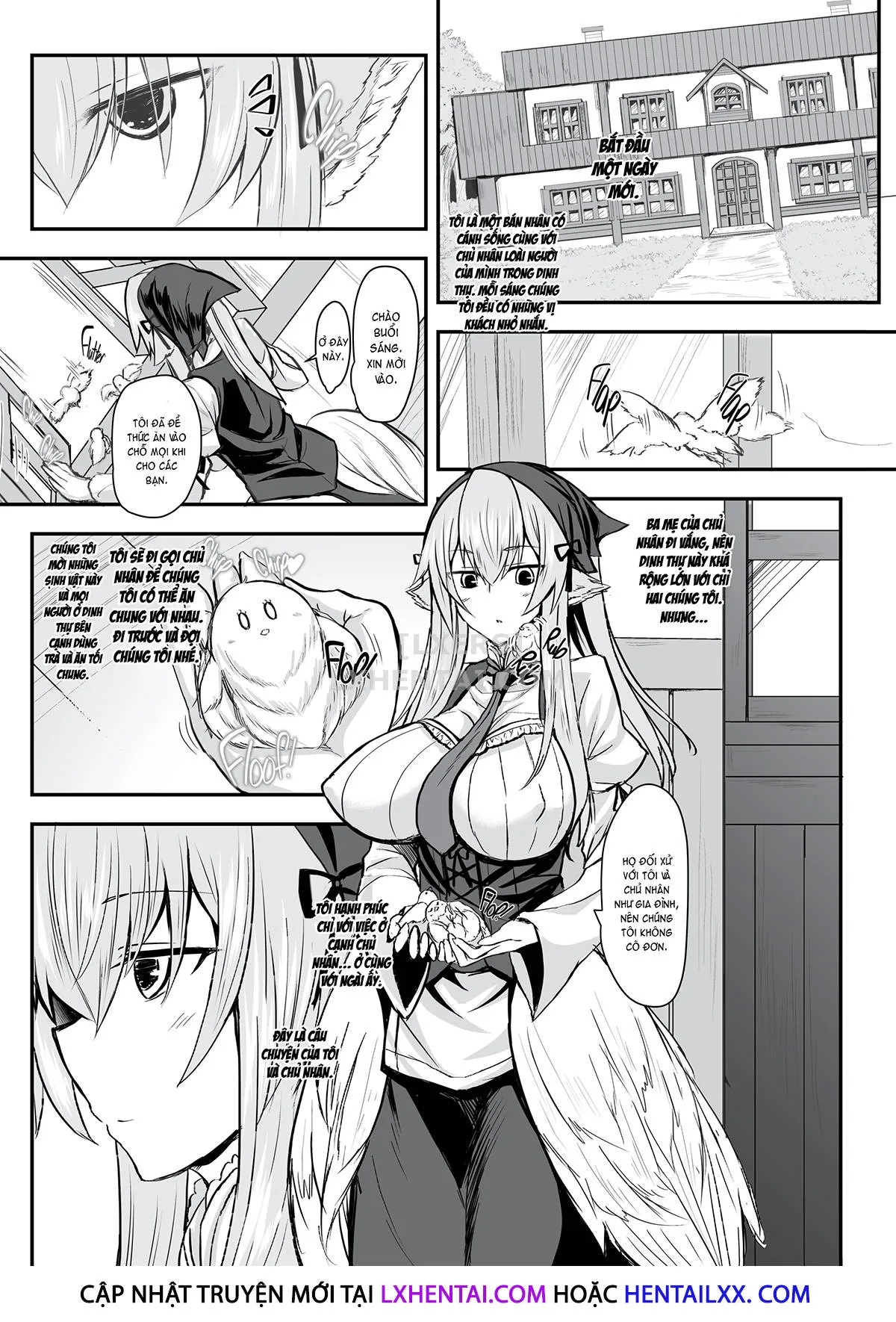 HentaiVN.net - Ảnh 7 - Feathery Maid Miss Yachiyo - Chap 1